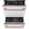 thumbnail image 2 of Cafe Cdd420p 24" Wide Double Drawer Dishwasher - Matte White / Brushed Bronze, 2 of 5