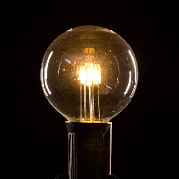 (Box of 25) G50 LED 5-Diode Clear C9 (E17) Base Light Bulbs