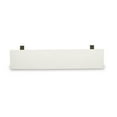 thumbnail image 4 of Pemberly Row V-Style 15x72" Wood Dining Bench in Jacobean/Linen White, 4 of 5