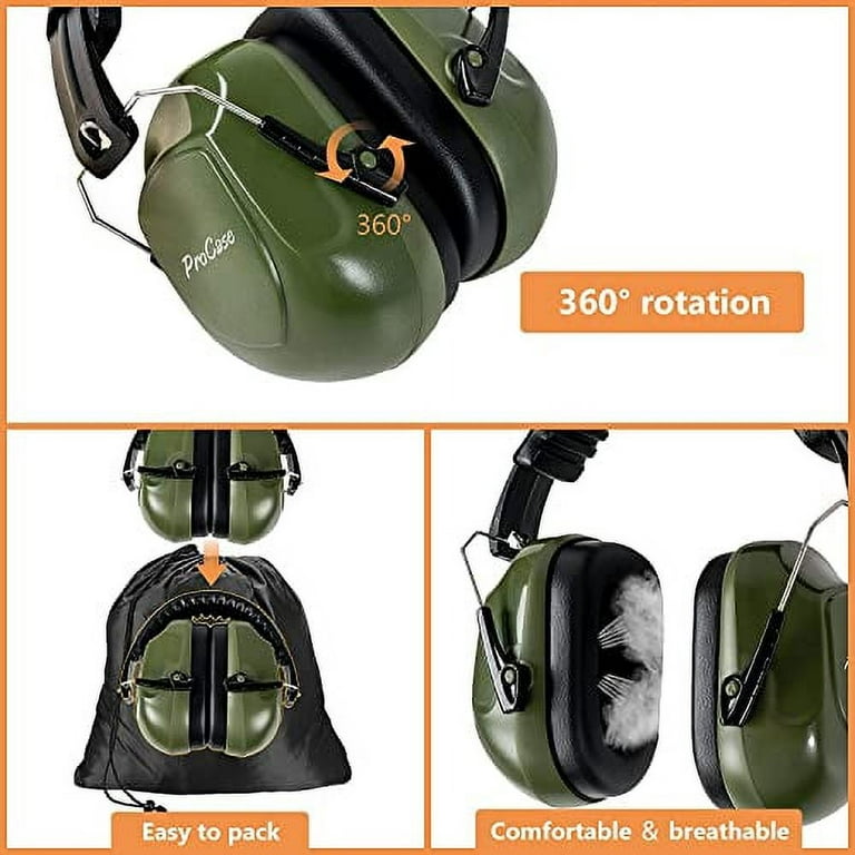 ProCase Noise Reduction Safety Ear Muffs, Hearing Protection