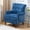 Blue, variant on Upholstered Modern Accent Chair with Solid Wood Frame and Nailhead Trim for Living Room, Light Blue