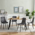 thumbnail image 4 of KATBOC Velvet Dining Chair Set of 4, Modern Upholstered Side Chair,Gray, 4 of 6