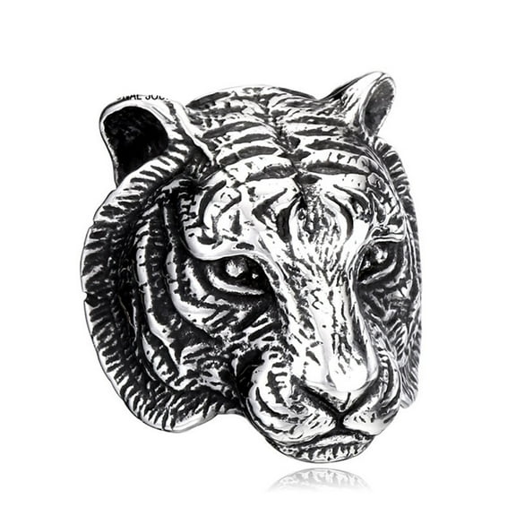 ZMY Home Tiger Head Ring Men's Stainless Steel Jewelry (11)