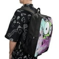 thumbnail image 6 of Invader Zim Backpack 17 Inch Shoulder Bag Sturdy Laptop Backpack Daypack for Men Women Travel School, 6 of 8