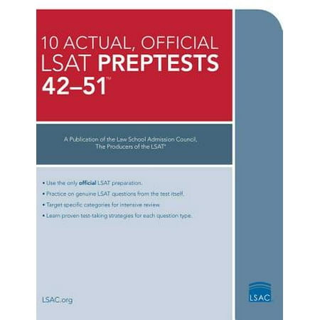 10 Actual 42-51, Official LSAT Preptests : (preptests