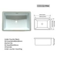 thumbnail image 6 of 43"x22" Sintered Stone Vanity Top For Bathroom With Ceramic Sink And Fashionable Style White, 6 of 6