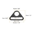 thumbnail image 2 of Unique Bargains 1.5' Adjuster Triangle with Bar Swivel Clip D Dee Ring Buckle, 16Pack Matte Black, 2 of 5