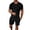 Black, variant on Mens Shorts Set 2 Piece T Shirt and Shorts Mens Summer Shorts Beach Wear Men Vacation Outfits