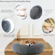 thumbnail image 4 of Cama redonda supersuave para mascotas, casa de felpa larga para perros medianos, casa de invierno cálida para dormir, 40-90cm, 4 of 5
