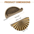 thumbnail image 2 of Uxcell Cabinet Pull Handles, Zinc Alloy Modern Drawer Pulls for Kitchen Cupboard Dresser Cabinet Hardware Brass, 2 of 7