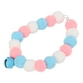 thumbnail image 4 of Dog Bell Collar, Pet Collar Soft Colorful  For Party Blue 34cm, 4 of 8