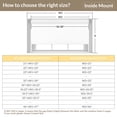 thumbnail image 3 of ZimJAHO Cordless Blackout Roller Shades for Windows, Push Up & Pull Down Spring Loaded Roller Window Shades, Thermal Insulated Linen / Hemp Fabric Blinds, White, 32"W x 72"H, 3 of 8