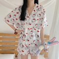 thumbnail image 4 of Traje de pijama de manga corta Sanrio Kuromi Hellokitty, ropa de exterior Kawaii de Anime, traje de ropa para el hogar, regalo de cumpleaños, Verano, 4 of 4