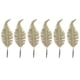 thumbnail image 2 of Matsuzay Adorno de plumas de Navidad de plástico de 6 piezas, adorno extraíble para fiestas en la sala de estar, accesorios de decoración para Kits de decoración para fiestas Oro Matsuzay HA002320-01, 2 of 6
