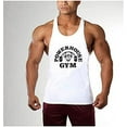 thumbnail image 5 of Men Pure Color Fitness Cotton Vest Bodybuilding Stringer Gym Tank Tops M-XXL, 5 of 5