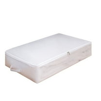 Luoshdecor Under Bed Storage Bins with Lid,Folding Comforter Clothes Storage Bag,for Blanket, Quilt, Pillow, Bedding, Clothes