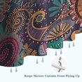 thumbnail image 6 of Multicolor Paisley Pattern Shower Curtain 72"x72" ,Bathroom Decorative Shower Curtains Set with 12 Hooks,Modern Waterproof Washable Shower Curtain, 6 of 6