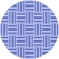 thumbnail image 1 of Ahgly Company Machine Washable Indoor Round Transitional Royal Blue Area Rugs, 4' Round, 1 of 7
