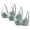 Green, variant on Mlkoz 3 Pack Bras for Women Push Up Underwire Bra 2026 Everyday Bras Plus Size Breathable Solid Color Full Support Bras