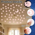thumbnail image 7 of Glow in The Dark Moon Sticker for Ceiling, 1Pc 3D Luminous Plastic Decal, Night Sky Wall Decor for Bedroom Kids Room, Glowing, 7 of 7