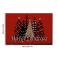 thumbnail image 3 of Christmas Welcome Natural Coir Door Mat, Forest Christmas Tree Front Door Outdoor Doormat Outside Entrance Porch Non Slip Rubber Rug Winter Xmas Farmhouse Decor 24*35in M-A, 3 of 6