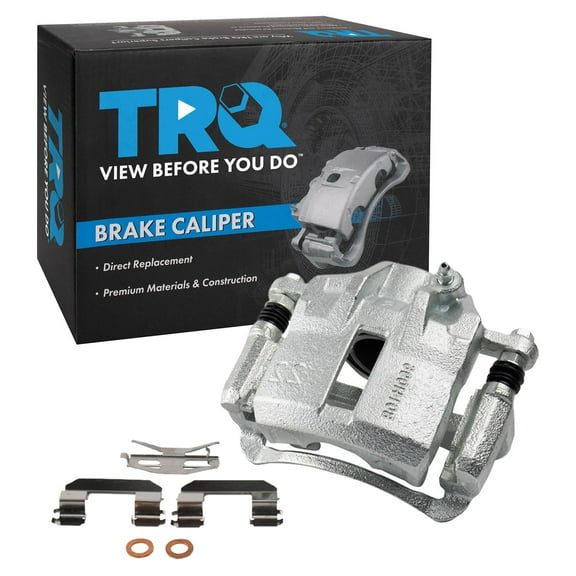 TRQ Front Right Brake Caliper w/Bracket Passenger Side Compatible with 2002-2005 Hyundai Elantra