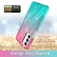 thumbnail image 4 of Samsung Galaxy A03S Case, Rosebono Hybrid Glitter Sparkle Transparent Colorful Gradient TPU Skin Cover Case For Samsung Galaxy A03S (Blue/Pink), 4 of 4
