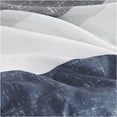 thumbnail image 3 of JERFIT King Size Comforter Set Blue Grey, 7-Piece Bed in a Bag with Sheets, Stripe Pattern, Microfiber, Hypoallergenic, Antimicrobial, 3 of 10