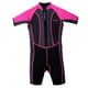 thumbnail image 2 of Traje de baño para niños Traje de baño de manga corta para niños y niñas Traje de baño térmico Protección solar rosa-2 Cola Traje de baño para niños, 2 of 8