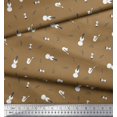 thumbnail image 2 of Soimoi Poly Georgette Fabric Notes,Guitar & Saxophones Musical Instrument Print Fabric by The Yard 42 Inch Wide, 2 of 3