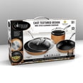 thumbnail image 3 of Gotham Steel 5-Piece Cast Textured Aluminum Ceramic Nonstick Cookware Set in Copper, 3 of 4