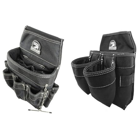 Professional Electrian's Tool and Fastener Pouch Set (Tool Belt Ready)