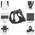 thumbnail image 6 of Haiem Flamingos And Palm Leaves Pattern No-Pull Dog Harness Reflective Front Clip Vest with Handle,Step-in Air Dog Harness,Adjustable 2 Metal Rings 4 Buckles-Large, 6 of 6