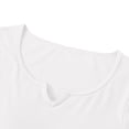 thumbnail image 6 of Nestiefly Womens Short Sleeve Shirts with Built in Bra V Neck Basic Tee Tops Summer Athletic Workout Yoga Padded Shirts White M, 6 of 7