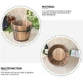 thumbnail image 2 of 3pcs Retro Wooden Barrel Flower Pot Home Flowerpot Planter Garden Succulent Pot, 2 of 6