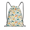thumbnail image 1 of Fotbe Dinosaurs and Tropical Leaves Bolsa Mochila con Cordón Estampada, Bolsa de Gimnasio Deportiva, Bolsa Cinch, Bolsa con Cordón para Hombres y Mujeres-Small, 1 of 6