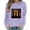 Purple Sweatshirts, variant on Jsaierl Halloween Sweatshirts for Women Cute Witch Graphic Pullovers Vintage Classic Crewneck Long Sleeve Sweater Tops Halloween Party Supplies, Sizes S-2XL