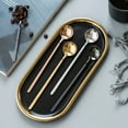 thumbnail image 5 of 6.8" Long Handle Iced Tea Spoon, Coffee Spoon, Ice Cream Spoon, Stainless Steel Cocktail Stirring Spoons, Set Of 4, Silver, 5 of 5