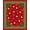 Red, Pattern 2, variant on ODIKA 2x3 Machine Washable Non-Slip Area Rug, Festive Jingle Bell Cascade Half Moon Doormat with Holiday Chimes Design High Traffic Rug with Pad, Pink, 612539
