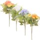 thumbnail image 2 of KAKOWELY 4 piezas de decoración de flores simuladas, florero de adorno de flores artificiales realistas, decoración de flores falsas, 2 of 5