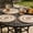 Black, variant on HBYJLZYG 2D Round Linen Placemats Set of 4 Washable Heat Resistant Fabric Table Mats Wrinkle Resistant Durable Soft for Kitchen Dining Table Decor Farmhouse Home Decorative Printed Mats
