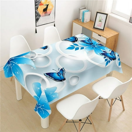 

Fashion Butterfly Tablecloth Home Kitchen Dining Table Coffee Table ration Picnic Rectangular Linen Anti-Fouling Tablecloth