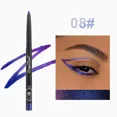 thumbnail image 1 of Lápiz delineador de ojos metálico con purpurina, resistente al agua, cromado brillante, color verde perla, dorado y morado, herramienta de maquillaje, 1 of 5