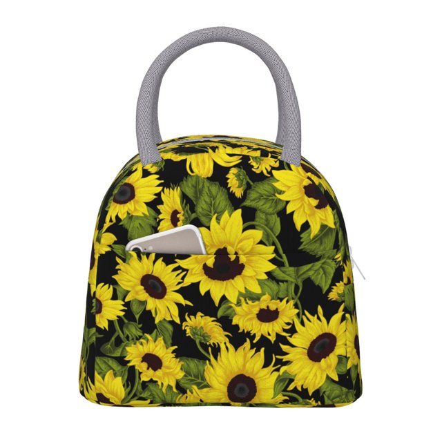 Balery Sunflowers In Vintage Bolsa de Almuerzo para Mujeres, Caja de Almuerzo, Bolsa de Almuerzo Pequeña Impermeable, Tote de Almuerzo Reutilizable con Gran Capacidad