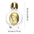 thumbnail image 3 of 2pcs Glass Holy Water Bottle Church Holy Water Container Bottles Holy Water Empty Containers, 3 of 5