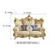 thumbnail image 1 of Villa European style sofa luxury living room all solid wood luxury crown carved white first floor leather sofa large apartment My Lux Decor Round, 1 of 11