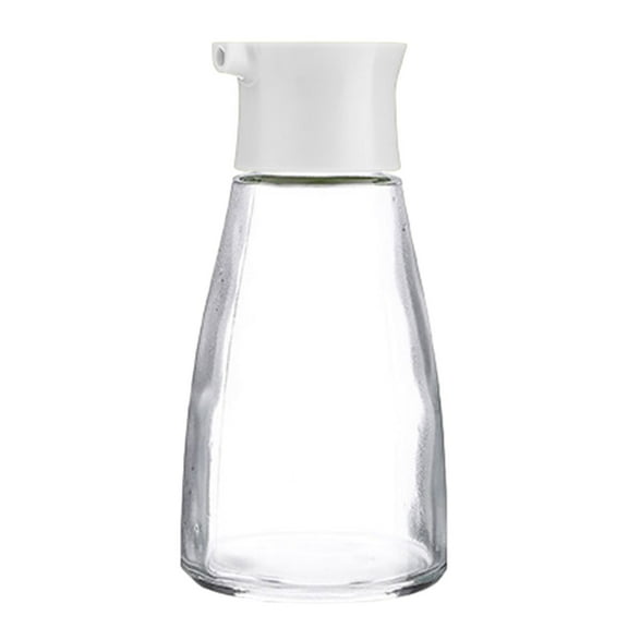 Olive oil vinegar soy sauce bottle dispenser, suitable for kitchen cooking barbecue use - white