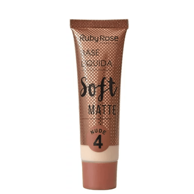 Base Líquida De Maquillaje Ruby Rose Soft Matte Nude 4 29ml