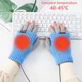 thumbnail image 3 of Injueey Guantes sin dedos invierno a prueba de viento carga USB calefacción eléctrica manoplas lavables para interiores Protector de Type4 NO4, 3 of 6