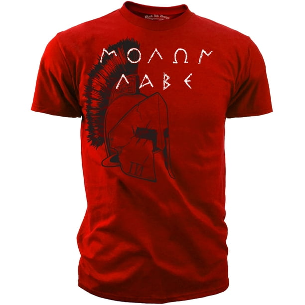 Black Ink Black Ink Men S Spartan Molon Labe Iii T Shirt Red Walmart Com Walmart Com